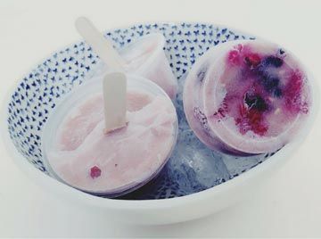 mini gelats de plàtan i fruits 