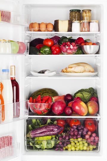 nevera mal organizada